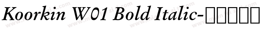 Koorkin W01 Bold Italic字体转换